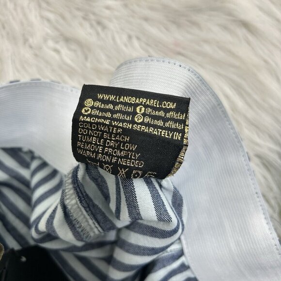 Lucky & Blessed L&B Striped Flare Bell Bottom Jeans M Distressed Hippie Boho NWT - Picture 10 of 11